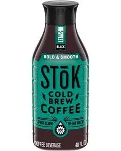 Stok Cold Brew Coffee - Black, Unsweetened, 48 fl oz