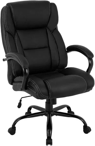 BestMassage Office Chair 500lbs Wide Seat Ergonomic Desk Chair PU Computer Chair Task High Back Executive Chair with Lumbar Support