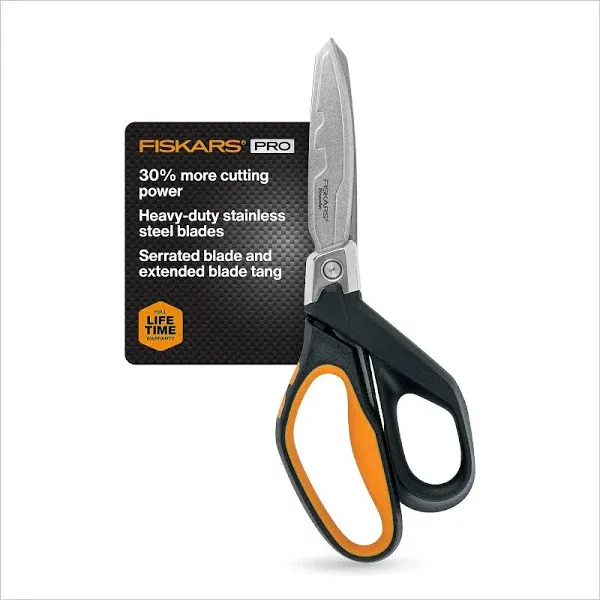 Fiskars PowerArc 10 in. Stainless Steel All-Purpose Snip 1 pk