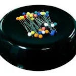 Grabbit Magnetic Pincushion w/50 Pins Black