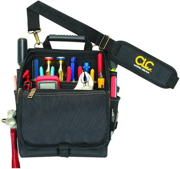 CLC Custom Leathercraft 1509 Zippered Professional Electricians Tool Pouch, 21