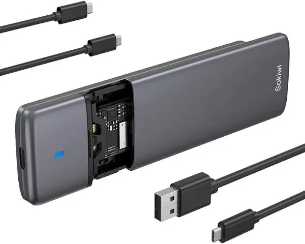 Sokiwi M.2 NVMe SATA SSD Enclosure Adapter