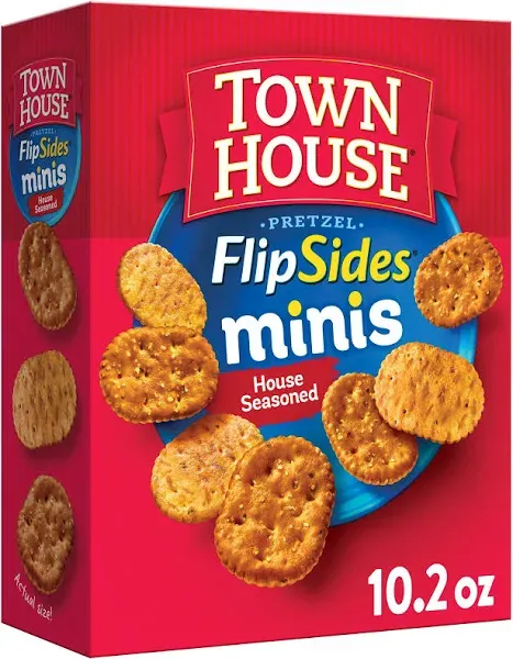 Town House FlipSides Mini House Seasoned Oven Baked Crackers