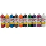 Washable Tempera Paint Set - Basic Supplies - 10 Pieces, Size: 16-oz.