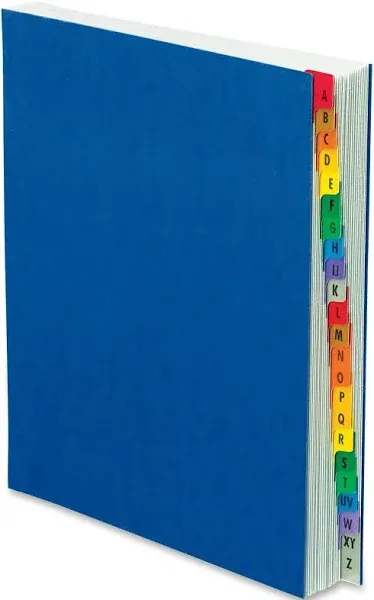 Pendaflex Expanding Desk File, A-Z, Letter, Acrylic-Coated Pressboard, Blue