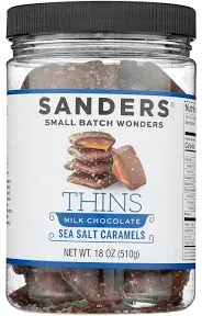 Sanders Milk Chocolate Sea Salt Caramel Thins