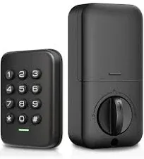  Keyless Entry Door Lock, Electronic Keypad Deadbolt Lock, Auto Lock, Anti 