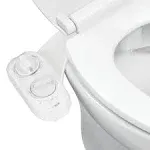 Bidet NEO 185 Plus - Only Patented Attachment for Toilet Seat, Innovative Hinges