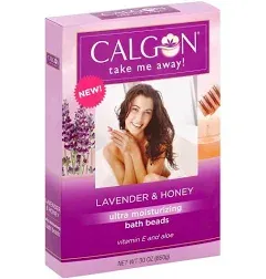 Calgon Ultra Moisturizing Bath Beads, Lavender &amp; Honey, 30 oz (2 Pack)