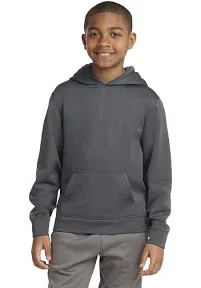 Sport-Tek Youth Sport-Wick Fleece Hooded Pullover