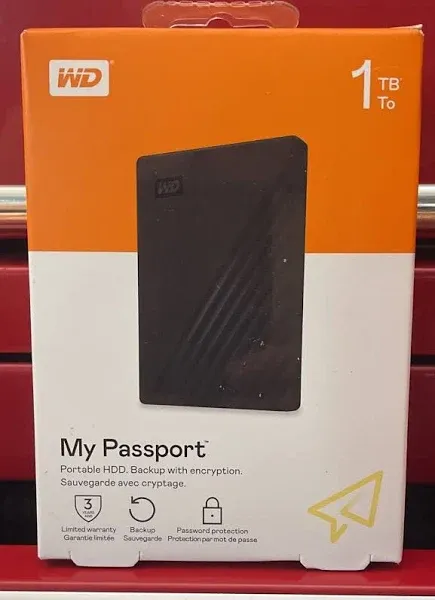 WD My Passport Portable Hard Drive