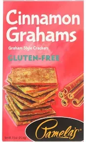 Pamela's Products - Grahams Style Crackers - Cinnamon - Case of 6 - 7.5 oz.