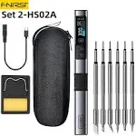 FNIRSI HS-02 Digital Soldering Iron Kit Type-C 100W Portable Soldering Iron DE