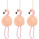 Pink Flamingo Loofah Bath Sponge Body Scrubber (3.5 x 11.5 In, 3 Pack)