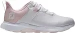 FootJoy Women's ProLite Spikeless Golf Shoes, 7 W, White/Pink