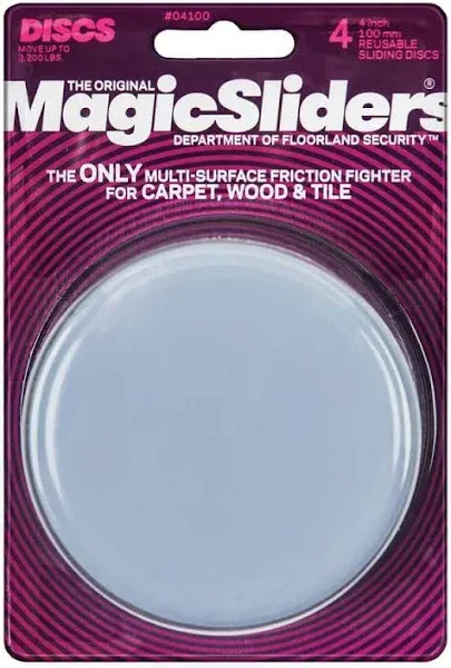 Magic Sliders Round Sliding Discs 4" 4-pack