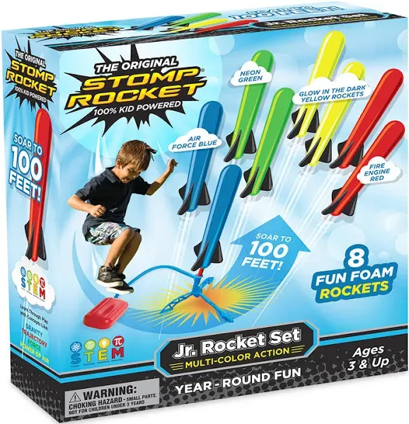 Stomp Rocket® Junior Multi-Color Glow In The Dark 8 Pack