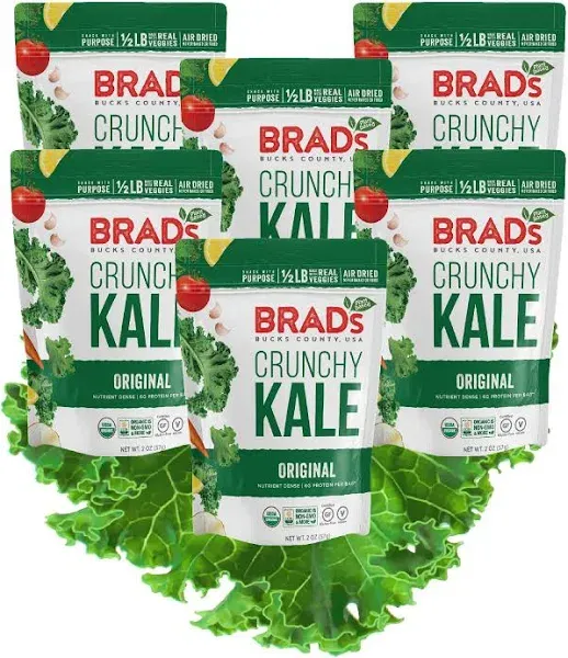 Brad's Plant-Based Foods Crunchy Kale 2 oz (Pack of 12)