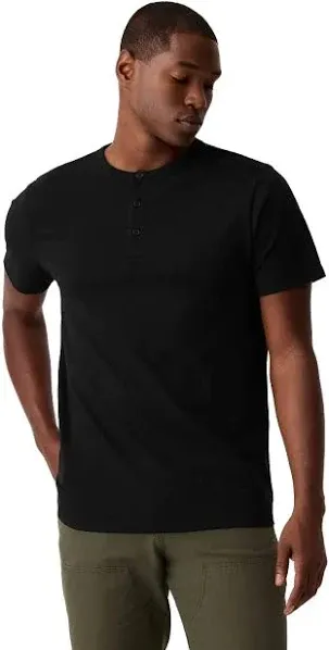 GAP Men's Short Sleeve Everyday Soft Henley