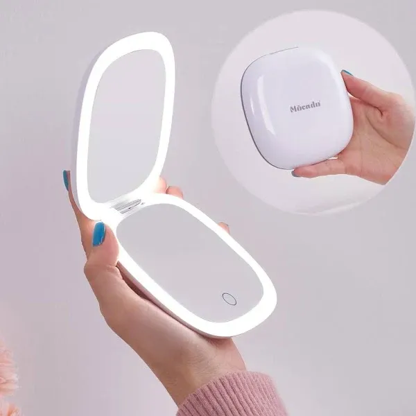 Mocado Compact LED Magnifying Travel Makeup- Mirror