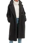 Ugg Gertrude Long Teddy Coat - Black