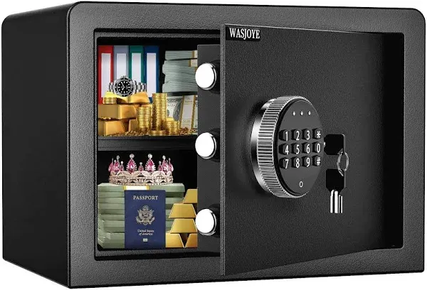 Security Home Safe Box, Cabinet Safe Box with Digital Keypad Safety Key Lock,...