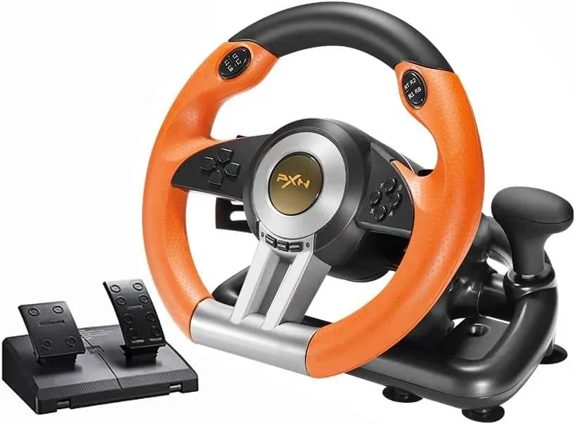 PXN V3II 180 Degree Universal Usb Car Sim Race Steering Wheel with Pedals