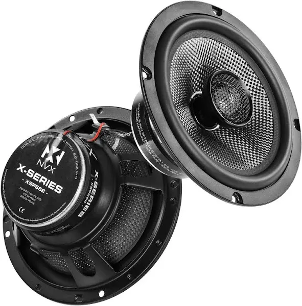 NVX XSP652 X-Series 600W 6.5&#034; 2-Way Car Audio Coaxial Speakers