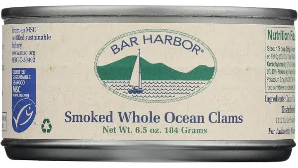 Bar Harbor Smoked Whole Ocean Clams