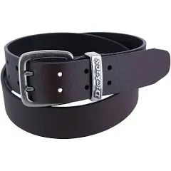 Dickies Men's Leather Two Prong Casual Belt