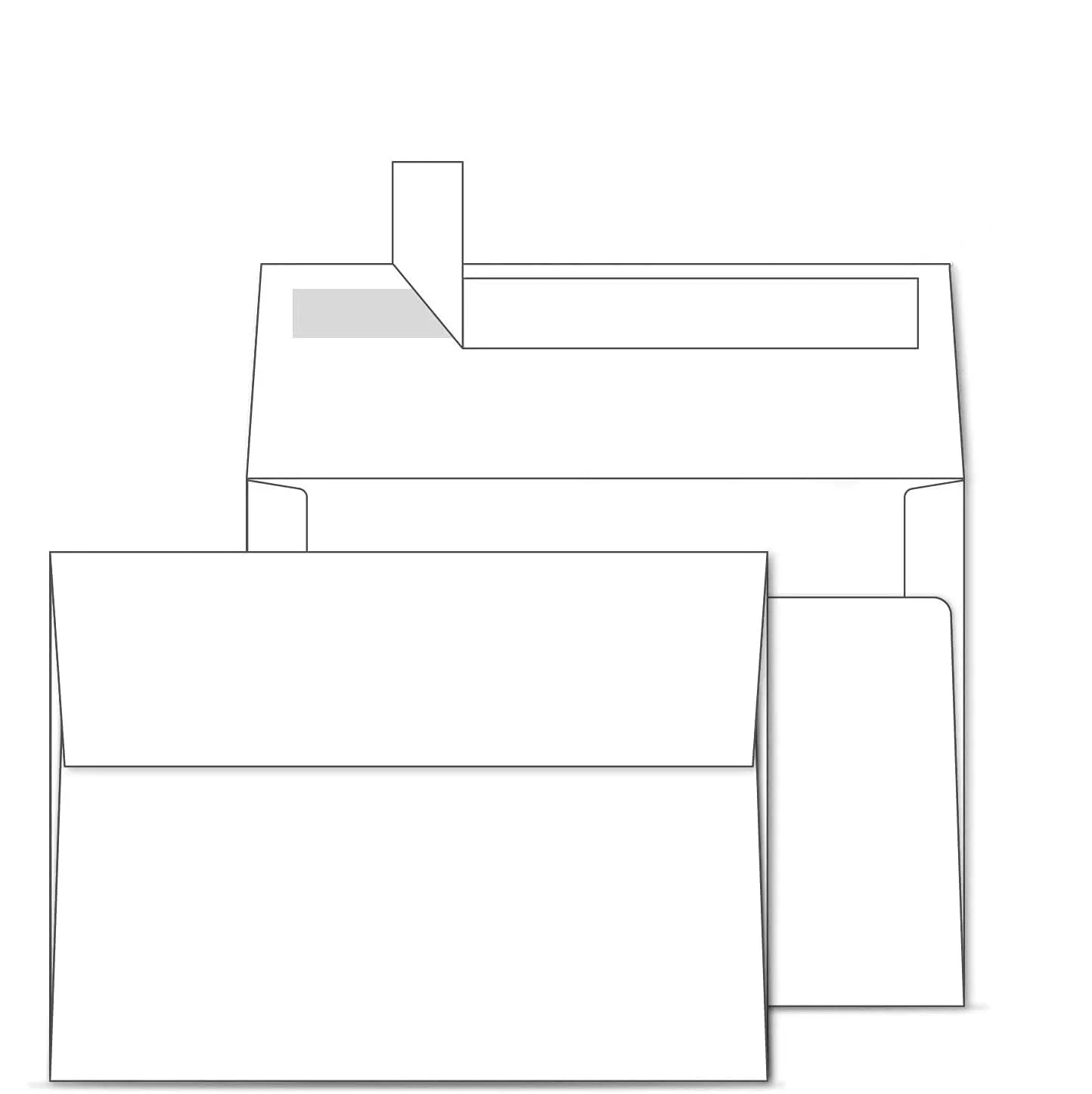 A7 Printable White 5X7 Envelopes 250 Pack - Quick Self Seal, For 5X7 Cards, Pe