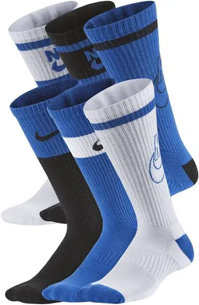 Nike Everyday Kids' Cushioned Crew Socks (6 Pairs)