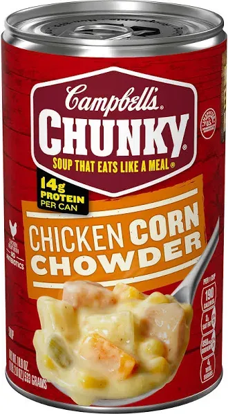 Campbell's Chunky Chicken Corn Chowder Soup, 540ml (Imported from Canada)