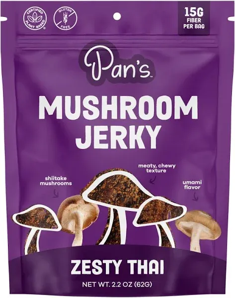 Pan's Mushroom Jerky Zesty Thai