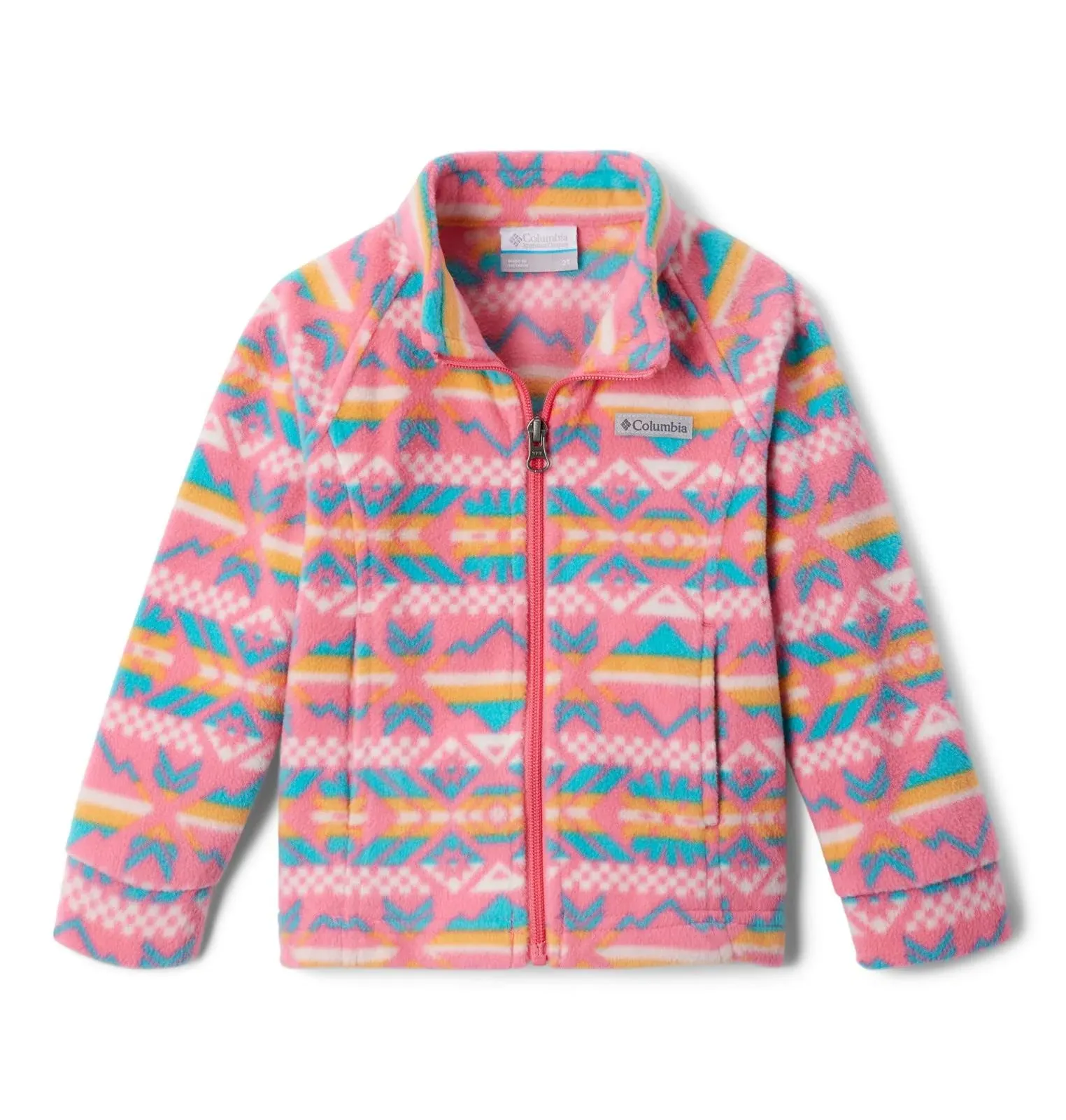 Columbia Girls' Benton Springs II Printed Fleece - L - PinkPrints