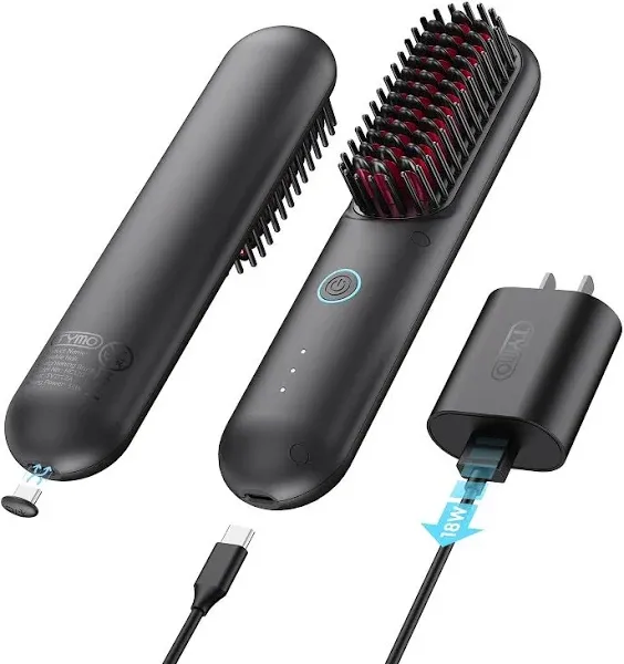 TYMO Cordless Hair Straightener Brush