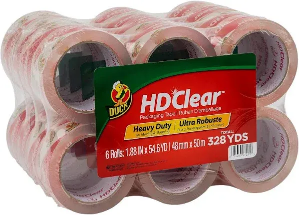 Duck Brand HD Clear Heavy Duty Packaging Tape