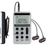 Portable AM FM Radio, Walkman Radio with Digital Tuning LCD Display, Recharge...