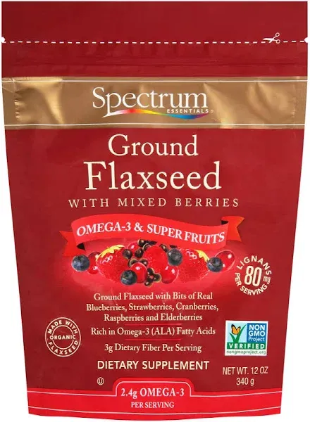 Spectrum Essentials Ground Flaxseed with Mixed Berries