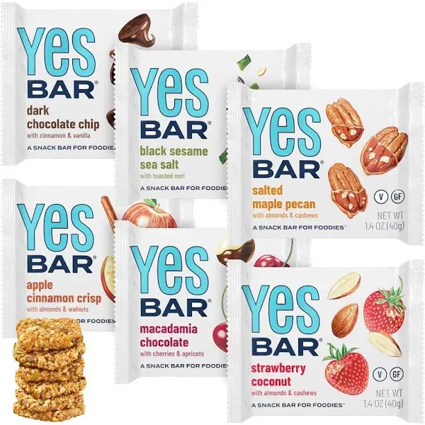 – Six Flavor Variety Pack – Plant Based Protein, Decadent Snack Bar – Vegan, ...