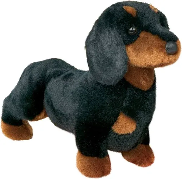 Black and Tan Smooth Dachshund Wiener Dog Plush - Animal Alley TRU