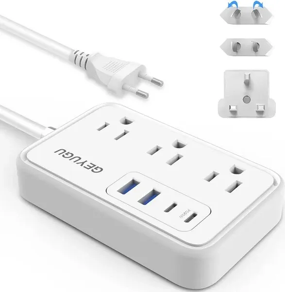 GEYugu European UK Travel Plug Adapter