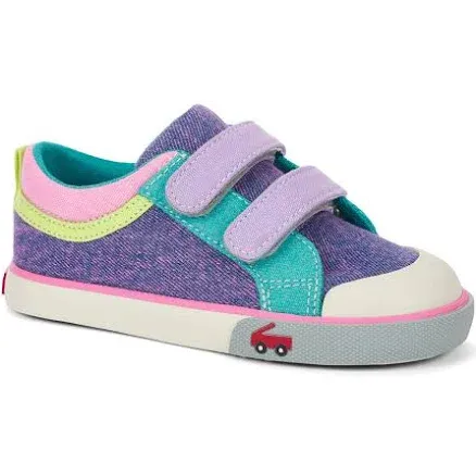 See Kai Run Robyne Purple Denim Girls Shoes | 9