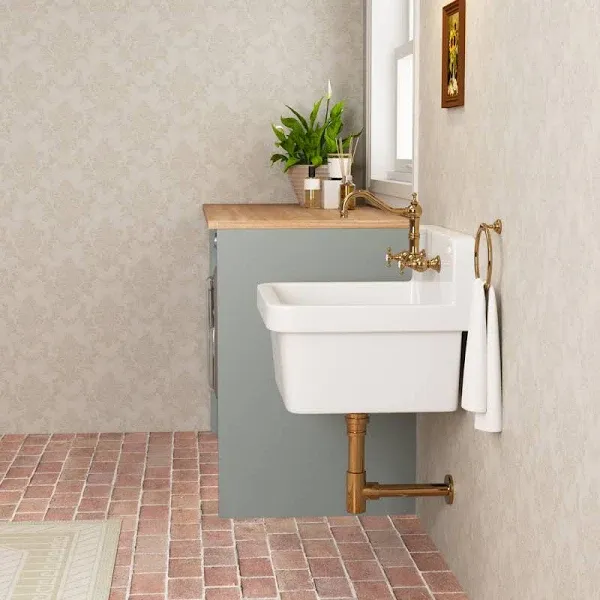 DeerValley Wall Mount Laundry/Utility Sink