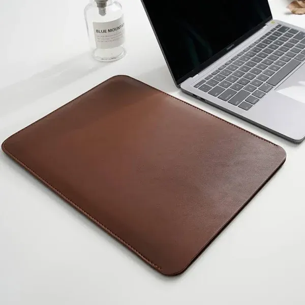 Laptop Sleeve 13 Inch Compatible with 2024 MacBook Air 13 M3 M2 M1, New MacBook Pro 13 M2 M1 Color Dark Brown