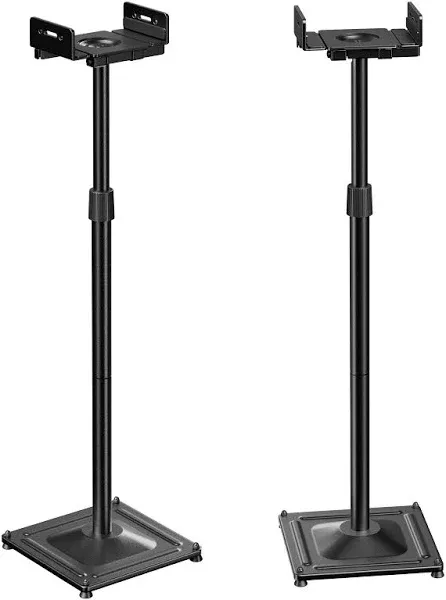 PERLESMITH Universal Speaker Stands for Surround Sound, Holds up to 11LBS, Floor