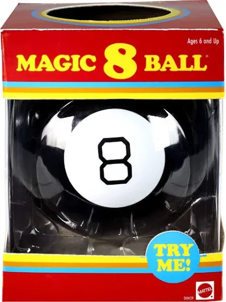 Fortune 8 Ball, Magic Ball Fortune Telling Eight Ball, Retro Fortune Teller Fun Novelty Mystic Toy, Great Birthday Gift idea for Boys, Girls or Adults. Large size 4 inch 10 cm, Classic Question Answer