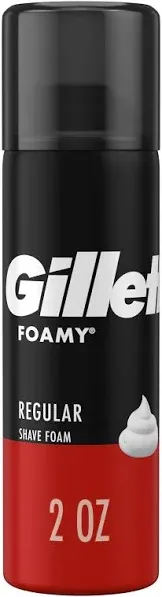 Gillette Foamy Regular Shave Foam 2 oz. Aerosol Can