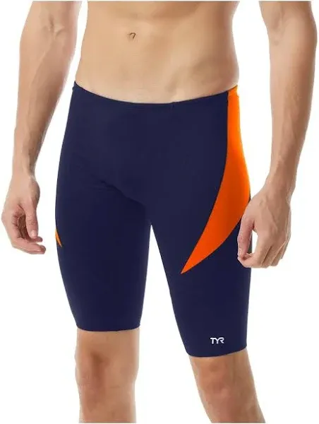 TYR Men's Durafast Elite Hexa Curve Splice Jammer Swimsuit