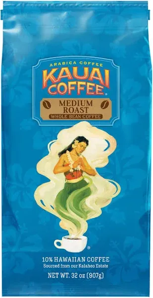 Koloa Estate Medium Roast - Whole Bean Coffee, 24 oz. Package